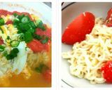塩ラーメンのトマト卵とじ作り方3写真