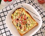 キャベツとベーコンのチーズマヨトースト作り方4写真