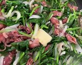 ほたるいかほうれん草のガーリックバター炒作り方9写真