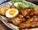 手羽元と卵のこってり黒酢煮【作り置き】作り方6写真