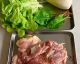ローストチキンとアンディーブのサラダ作り方1写真