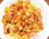チリコンカンパスタ作り方8写真