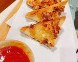 宅飲み♡えびパン　油2cmフライパン揚げ作り方3写真