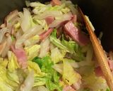 白菜とベーコンのスープ作り方5写真