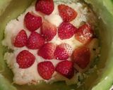 メロン！？と思わせての苺ショートケーキ作り方5写真