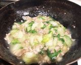 豚肉としろ菜の中華風あんかけ作り方6写真