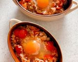 トマトいっぱいミートソース焼きリゾット作り方8写真