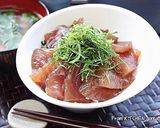 大人風味♬山葵がポイント！まぐろの漬け丼作り方5写真