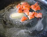 鮭とほうれん草のトマトクリームパスタ作り方3写真
