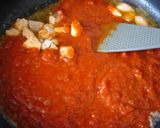 鮭とほうれん草のトマトクリームパスタ作り方4写真