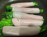 五分で簡単菜の花のハム巻き作り方6写真