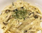 しめじの豆乳クリームパスタ作り方5写真