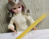 リカちゃん♡ハムほうれん草ペペロンパスタ作り方4写真