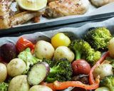 ハニーマスタードチキンとハーブグリル野菜作り方6写真