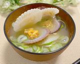 ❀帆立の稚貝のお味噌汁❀作り方4写真