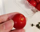 マグカップdeミニトマト湯剥き作り方4写真