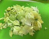 鶏肉と春キャベツのクリーム煮作り方2写真