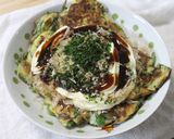 無農薬のねぎで作ったお好み焼き作り方5写真