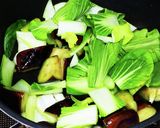茄子とチンゲン菜の味噌炒め作り方7写真