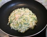 無農薬のねぎで作ったお好み焼き作り方4写真