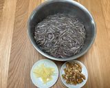 いかなごのくぎ煮 くるみ入り作り方1写真