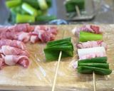 薄切り肉でクルクル豚のねぎま作り方5写真