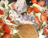 超簡単サバ水煮缶で作る「サバトマパスタ」作り方4写真