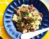 がっつり★牛肉のガーリックライス作り方5写真