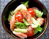 セロリトマト蟹カマの山葵胡麻マヨサラダ作り方7写真
