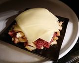 簡単酒肴☆油揚げのコンミートチーズ作り方4写真