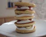 フライパンおやつ＊パンケーキタワー作り方10写真