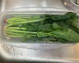 レンチンでほうれん草の下茹でアイデア作り方1写真