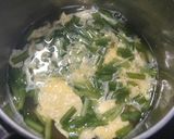 簡単！ニラ玉スープ作り方4写真