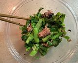 レンジで時短！鯖缶と小松菜の塩昆布和え作り方4写真