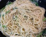 小松菜と卵の和風ペペロンチーノ作り方5写真