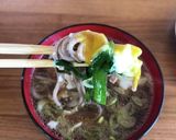 春ニラの温泉卵つけソバ作り方2写真