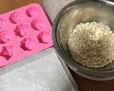 マシュマロ　パフ　カラメル風作り方1写真