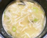 茄子ともやしの味噌汁作り方6写真
