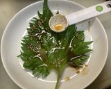 韓国風　大葉の漬物作り方3写真