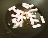 お弁当★水菜とソーセージハム簡単炒め作り方3写真