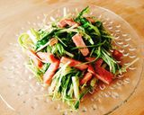 お弁当★水菜とソーセージハム簡単炒め作り方5写真