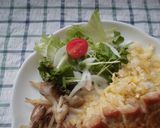 エバラ黄金の味で、ポークソテープレート♪作り方4写真