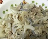★みりんと醤油★レンコンと豚肉の炒め煮作り方6写真