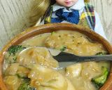 リカちゃん♡ブロッコリー牡蠣シチュー煮*作り方16写真