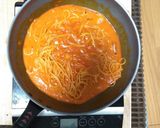 甘エビのトマトクリームパスタ作り方10写真