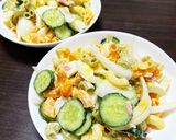4人分具材一杯マカロニサラダ（失敗作）作り方9写真