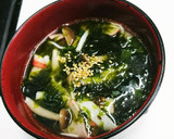 韓国のりとカニかまの中華風スープ作り方7写真