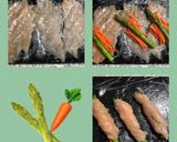 グリーンアスパラの鶏ささみロール♪作り方3写真