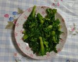 菜の花の簡単炒め作り方4写真