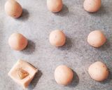桜あん・春色スノーボールクッキー♪作り方5写真